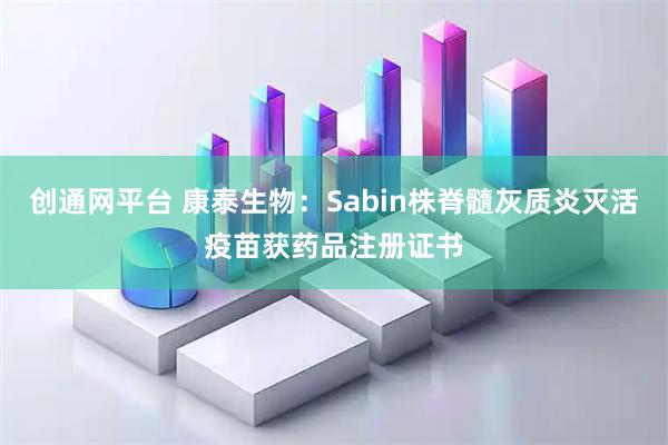 创通网平台 康泰生物：Sabin株脊髓灰质炎灭活疫苗获药品注册证书