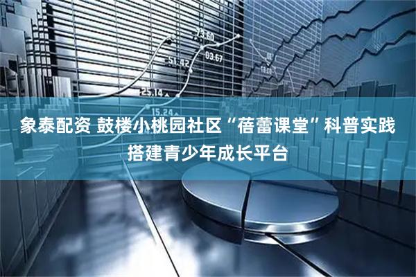 象泰配资 鼓楼小桃园社区“蓓蕾课堂”科普实践搭建青少年成长平台